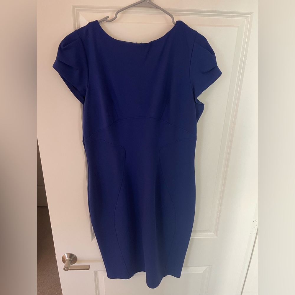 Blue business dress from Closet London